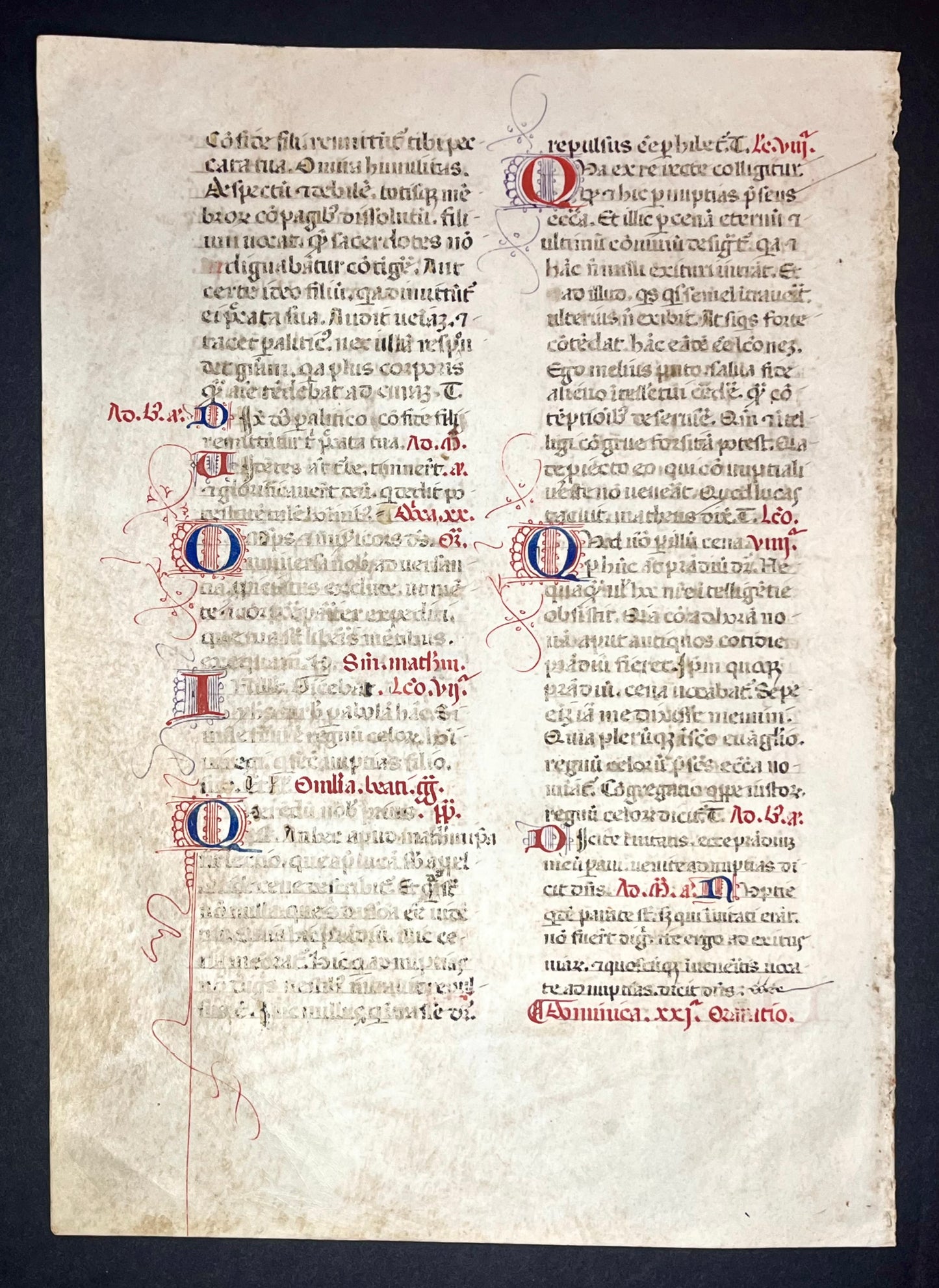 15th c. Canon law Manuscript on vellum