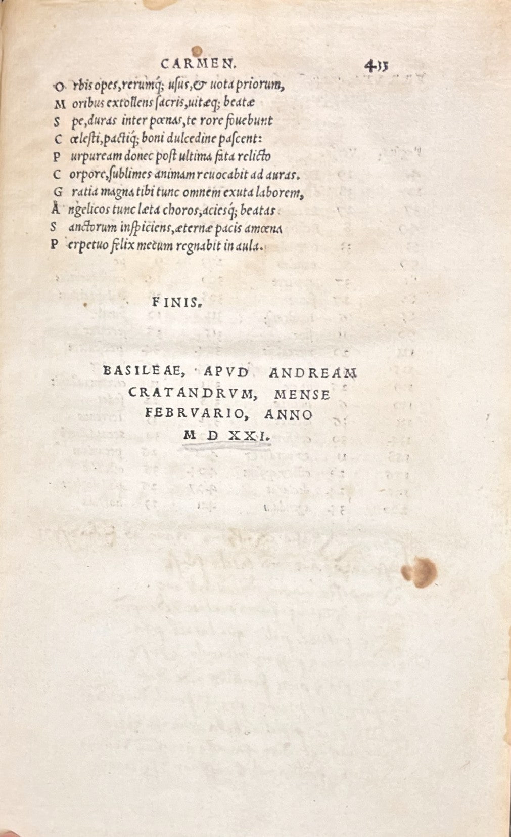 Divinarum Institutionum Libri VII. 1521.