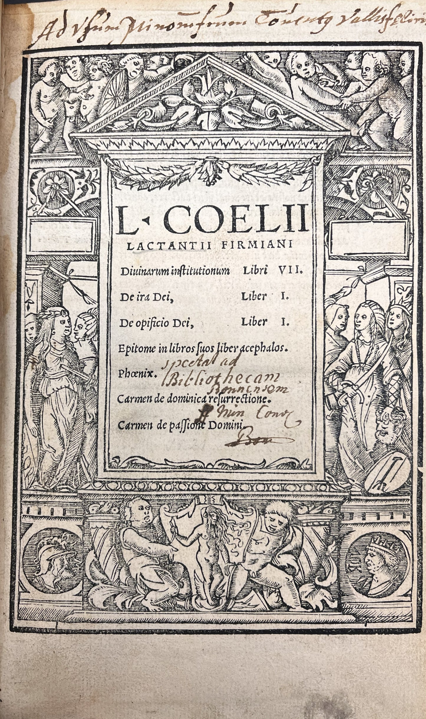 Divinarum Institutionum Libri VII. 1521.