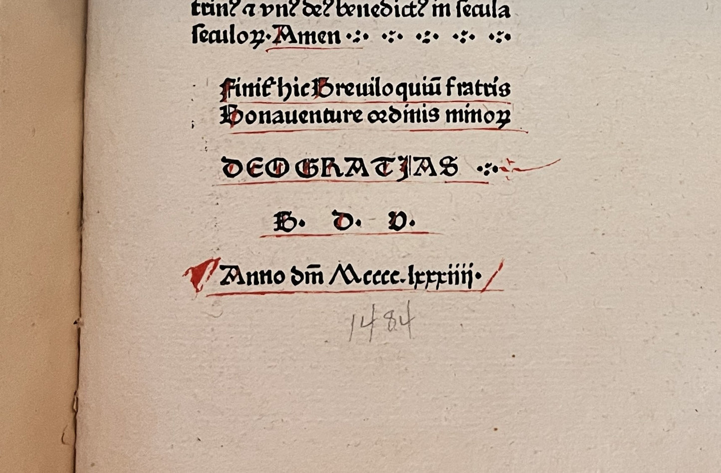 [Incunabula] Breviloquium (Opuscula part 1). 1484