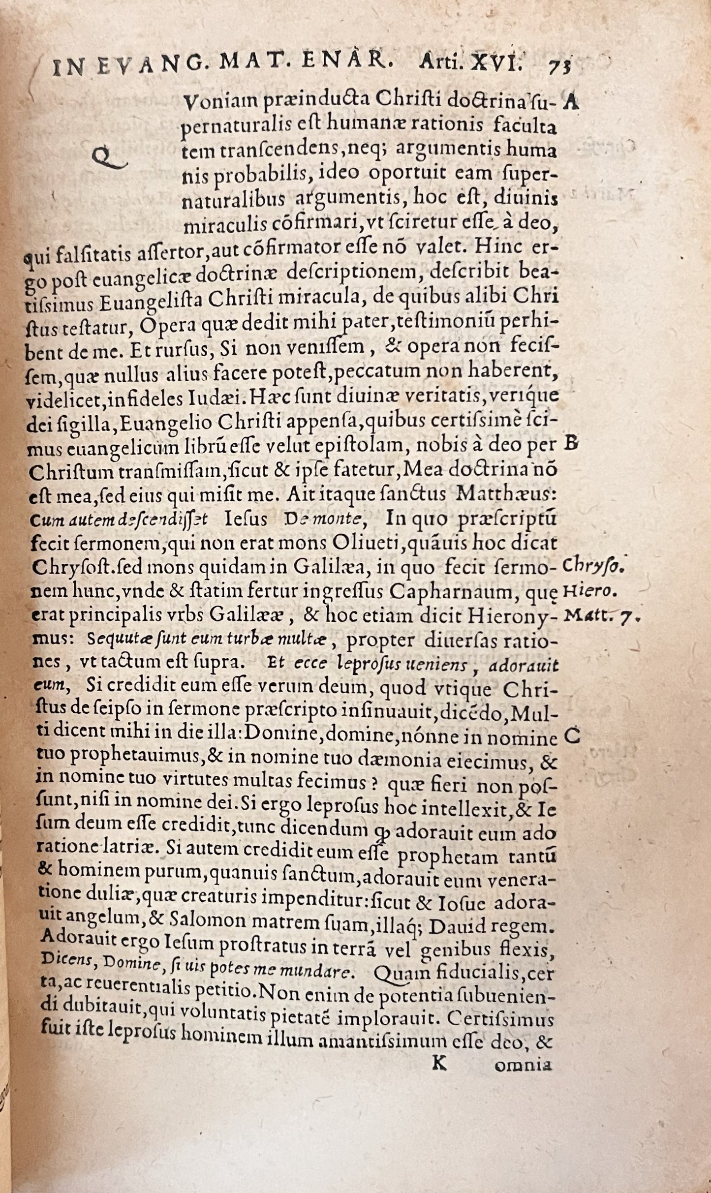 D. Dionysii Carthusiani in Evangelium Matthaei 1542