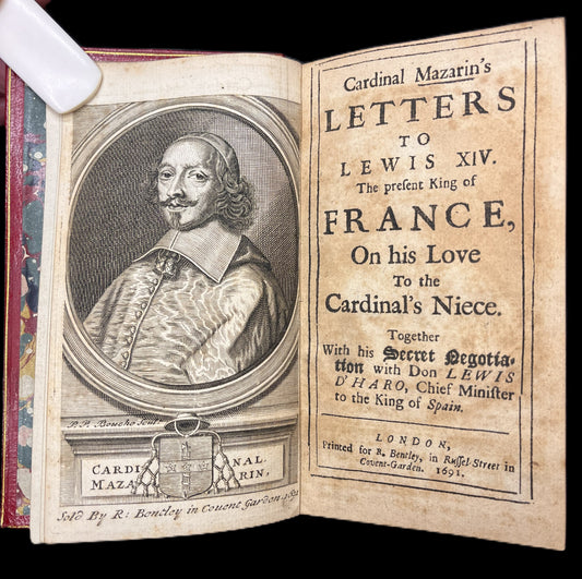 Cardinal Mazarin's Letters to Lewis XIV...1691