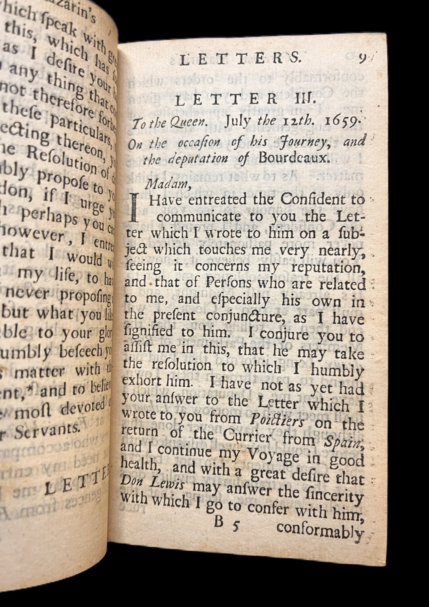 Cardinal Mazarin's Letters to Lewis XIV...1691