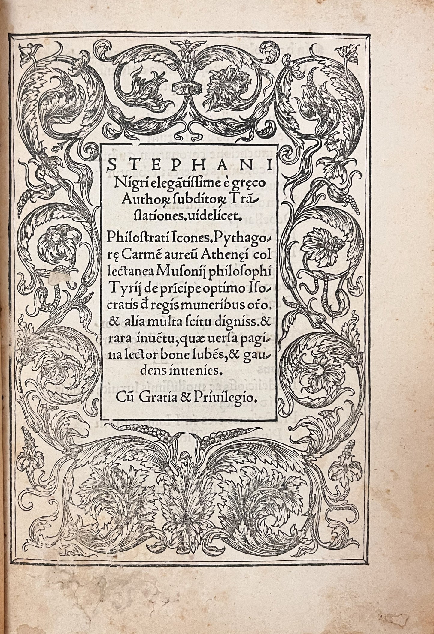 Stephani Nigri elegatissime...1521