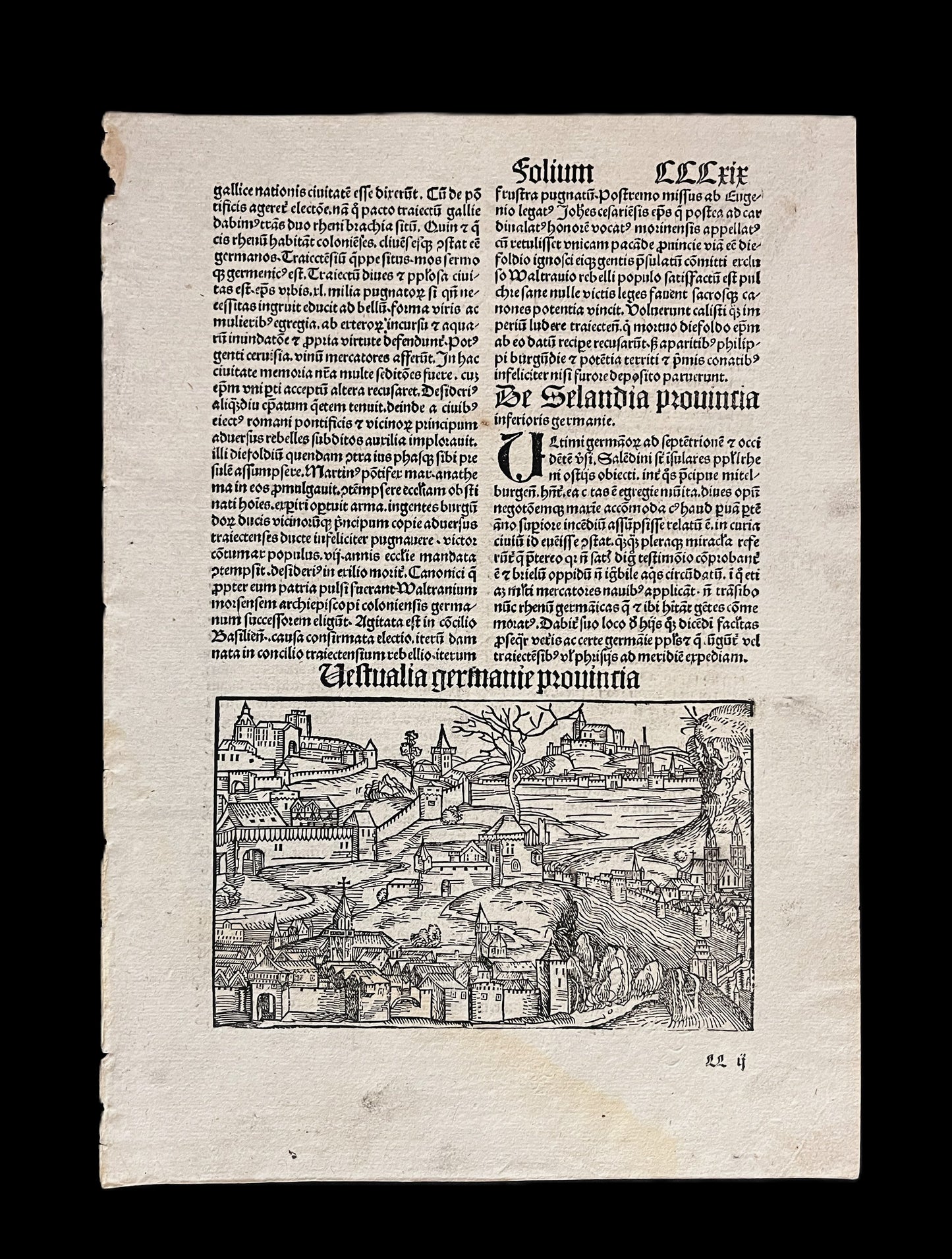 [MAP] Nuremberg Chronicle - Westphalia Germany - 1497